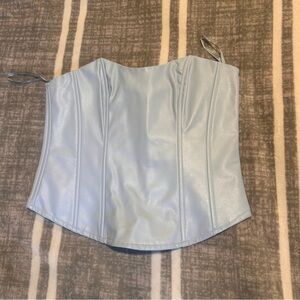 2/30❤️Light Blue Corset Top